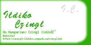 ildiko czingl business card